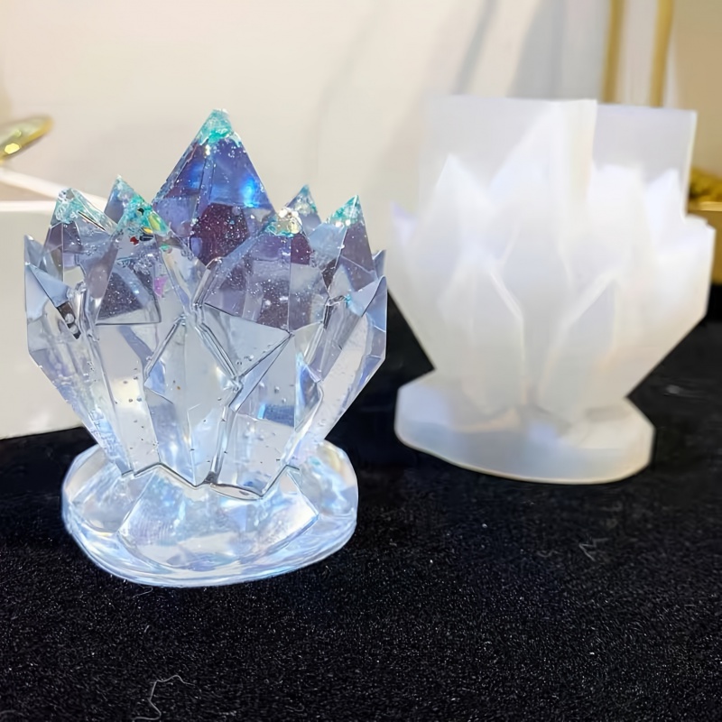 Candle Making Moulds - 1pcCrystal العنقودية الزخرفية قالب من السيليكون