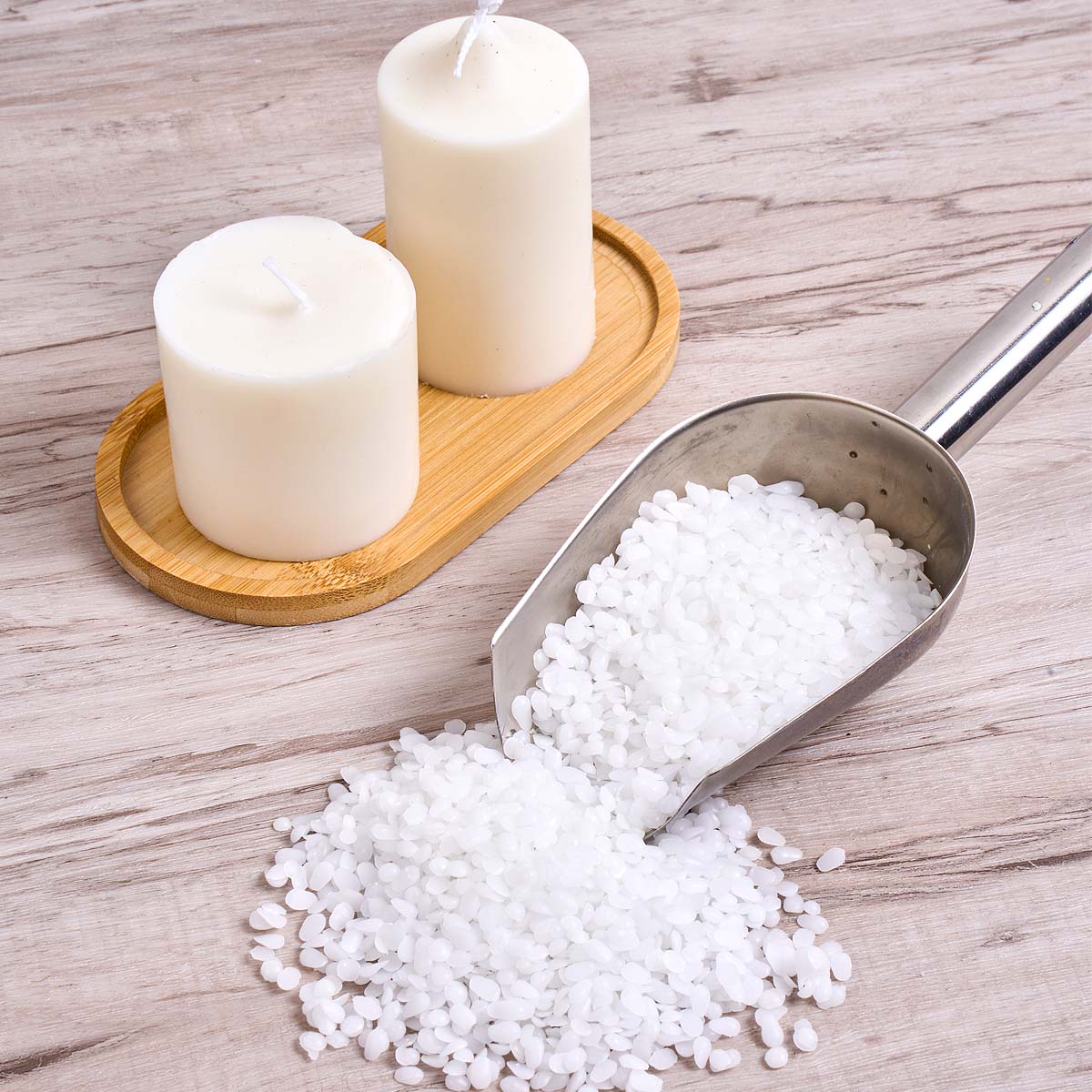 شمع العسل الأبيض حقيبة حبيبية  - مراجعة Candle Making Material وسعره