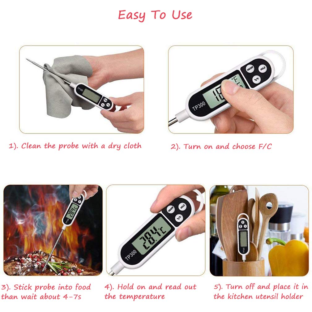 ميزان حرارة رقمي للحوم والأطعم - مراجعة Thermometer Candy Candle وسعره