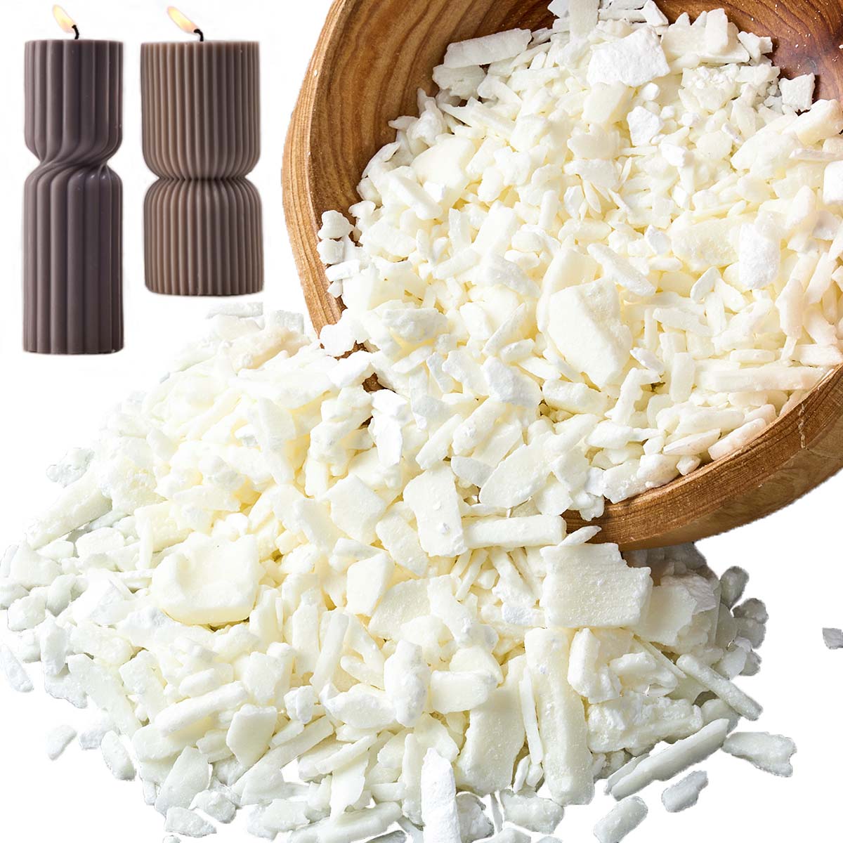 1 جنيه شمع الصويا الأبيض النقي - مراجعة Candle Making Material وسعره