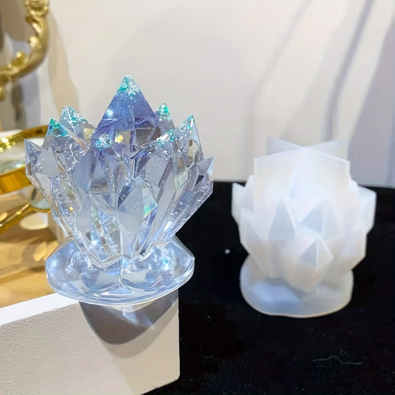 1pcCrystal العنقودية الزخرفية  - مراجعة Candle Making Moulds وسعره