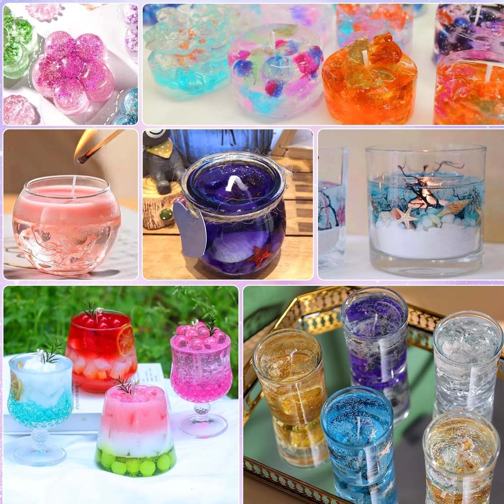 شمع أزرق شفاف 100 جرام لصنع ال - مراجعة Candle Making Material وسعره