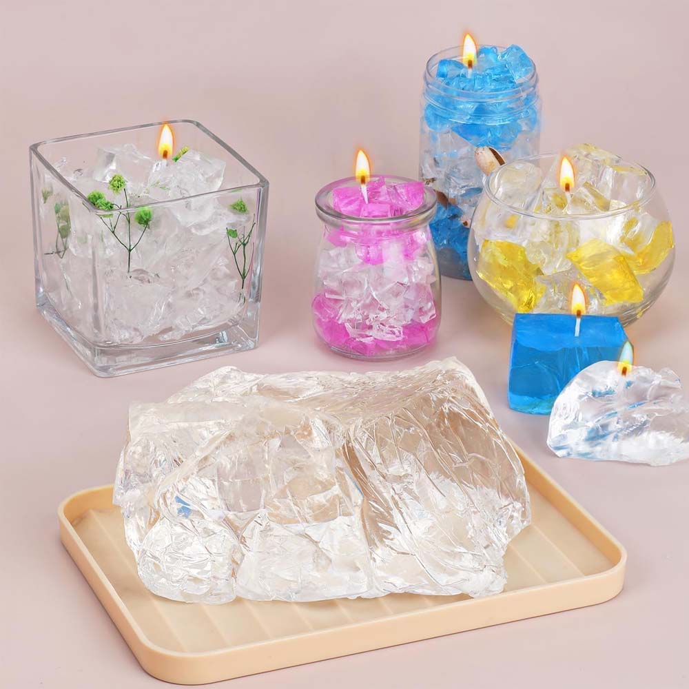 شمع أزرق شفاف 100 جرام لصنع ال - مراجعة Candle Making Material وسعره