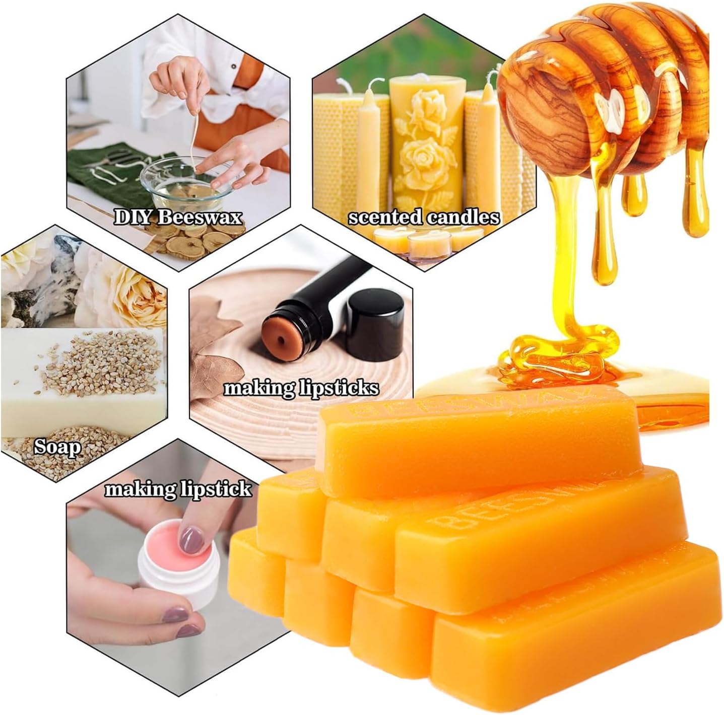 شمع العسل على شكل قوالب، شمع ل - مراجعة Candle Making Material وسعره