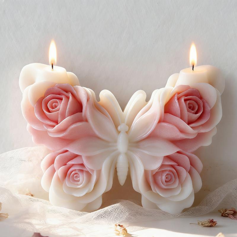 قالب سيليكون على شكل فراشة وور - مراجعة Candle Making Diy وسعره