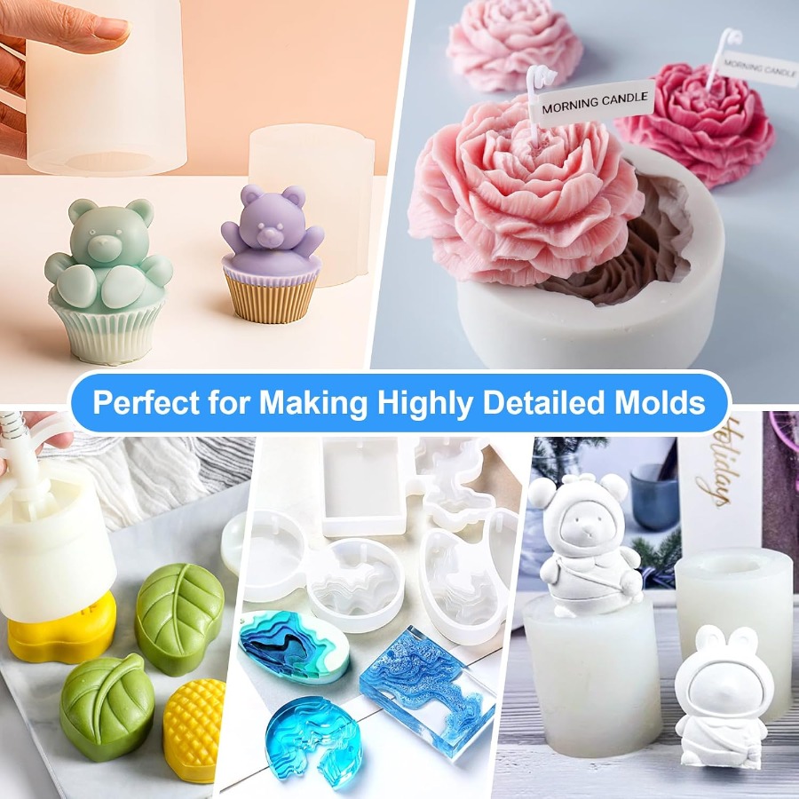 طقم صنع قوالب السيليكون، سائل  - مراجعة Candle Making Diy وسعره